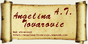 Angelina Tovarović vizit kartica